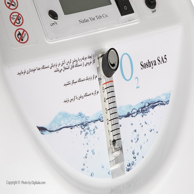 تصویر 3 از دستگاه اکسیژن ساز نفس یار 5 لیتری حرفه‌ای + تنظیم دقیق جریان