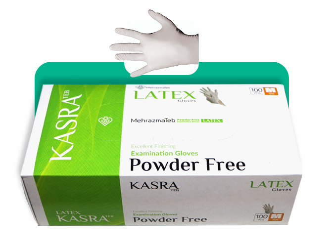 دستکش لاتکس کسری طب تولید استاندارد