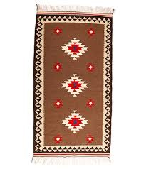 تصویر 2 از گلیم دستبافت قدیمی میراث بافندگی روستایی نقوش هندسی