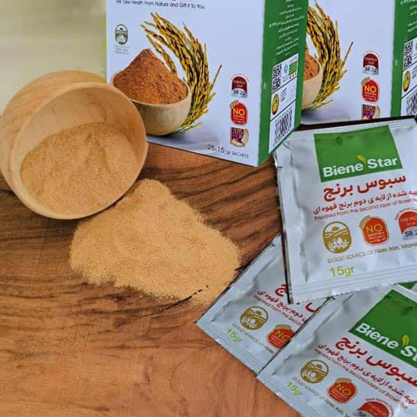 تصویر 4 از سبوس برنج قهوه ای بافت طبیعی فرآوری‌ شده