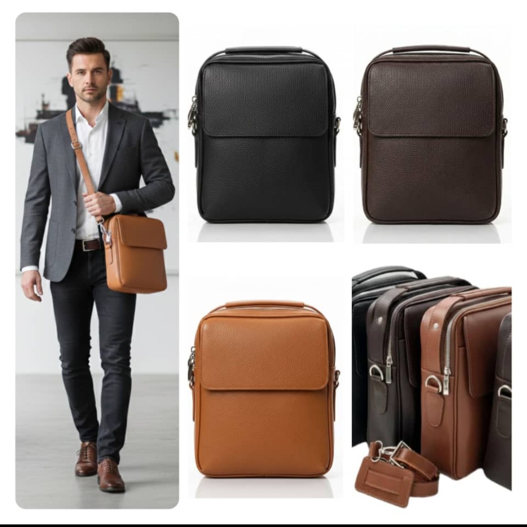 کیف دوشی مردانه چرم اعلا فروش صادراتی
