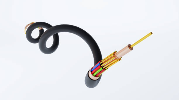 کابل کواکسیال مغزی افشان با کانکتور های فشرده برای نصب آسان