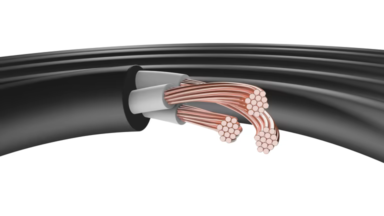 کابل کواکسیال ماهواره با شیلد چند لایه جهت جلوگیری از تداخل فرکانسی