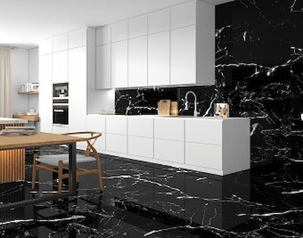 تصویر 4 از سرامیک آشپزخانه رنگ مشکی مناسب پشت اجاق با تحمل حرارت