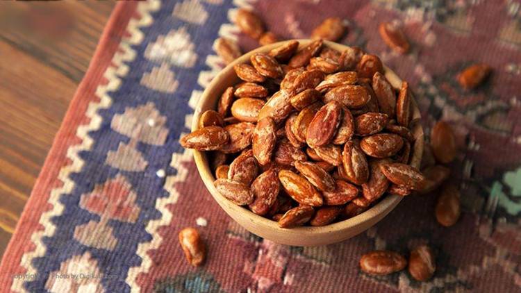 تخمه ژاپنی با گلپر با طعمی یکنواخت و دلچسب