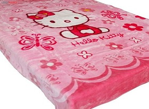 تصویر 3 از پتو دخترانه لطیف مخملی صورتی در رنگ بندی شاد