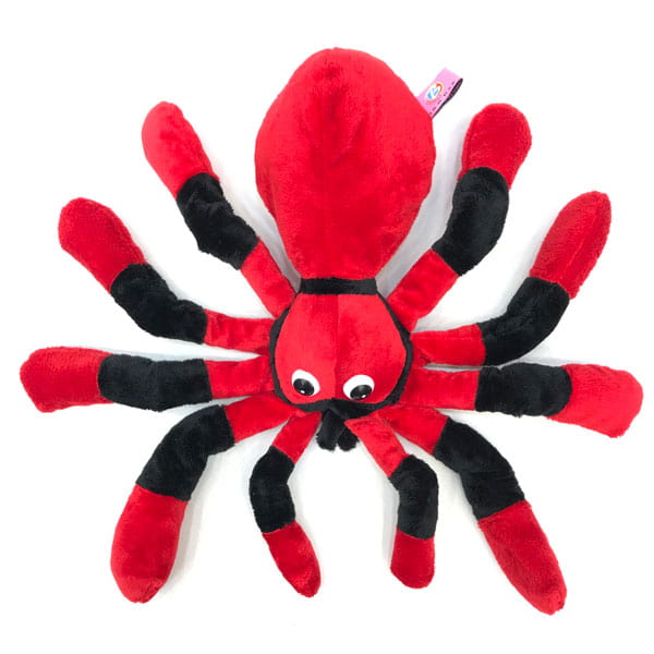 عروسک عنکبوت تار افشان نرم با پا های انعطاف‌ پذیر