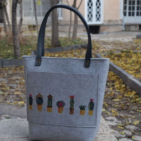 کیف نمدی سپهر با طراحی منحصر به فرد و دوخت محکم