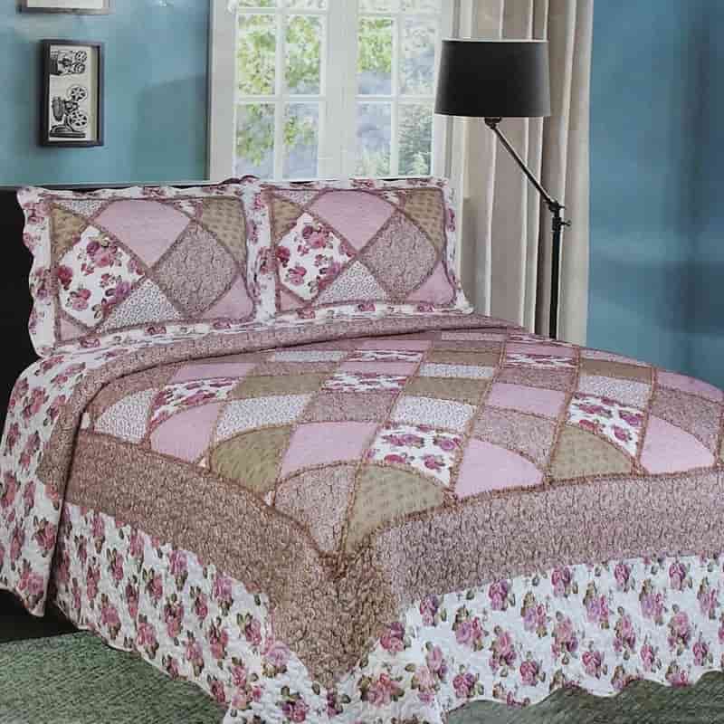 تصویر 2 از پتو چهل تیکه بافت نواری رنگارنگ و لطیف