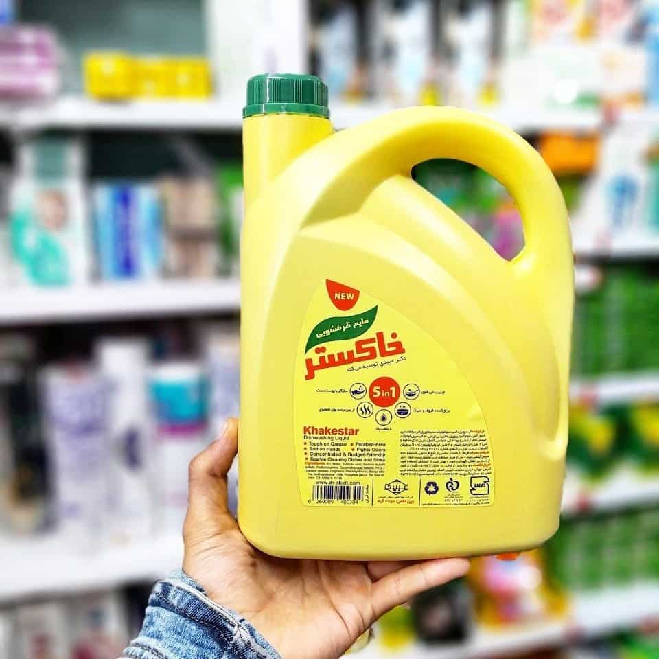 مایع ظرفشویی زرد خاکستر ترکیب منحصر به فرد با رایحه ملایم