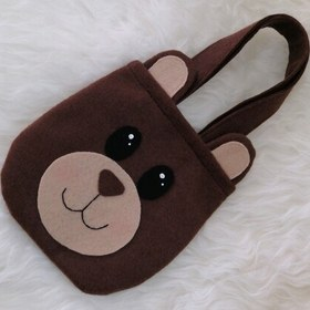 تصویر 3 از کیف خرسی نمدی با طراحی فانتزی و جذاب برای کودکان و نوجوانان