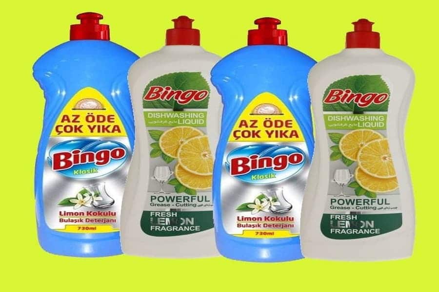مایع ظرفشویی بینگو درجه یک کف‌ کننده موثر و محافظ پوست دست