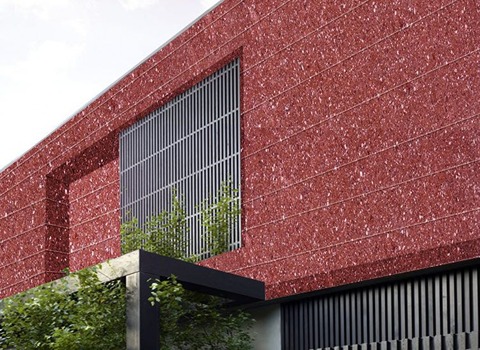 تصویر 1 از سنگ گرانیت زرشکی مقاوم در برابر سایش و فشار