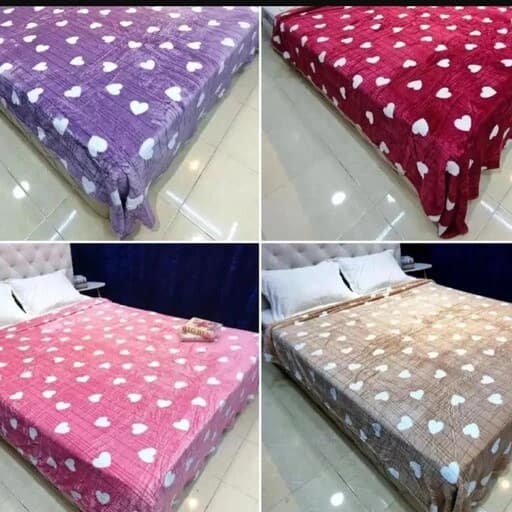 پتو قلبی مسافرتی با جنس لطیف و ضد حساسیت