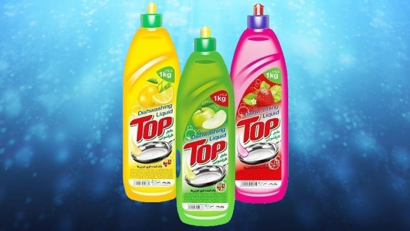 مایع ظرفشویی تاپ ترکیبی سبک با اثر سریع روی لکه‌ ها