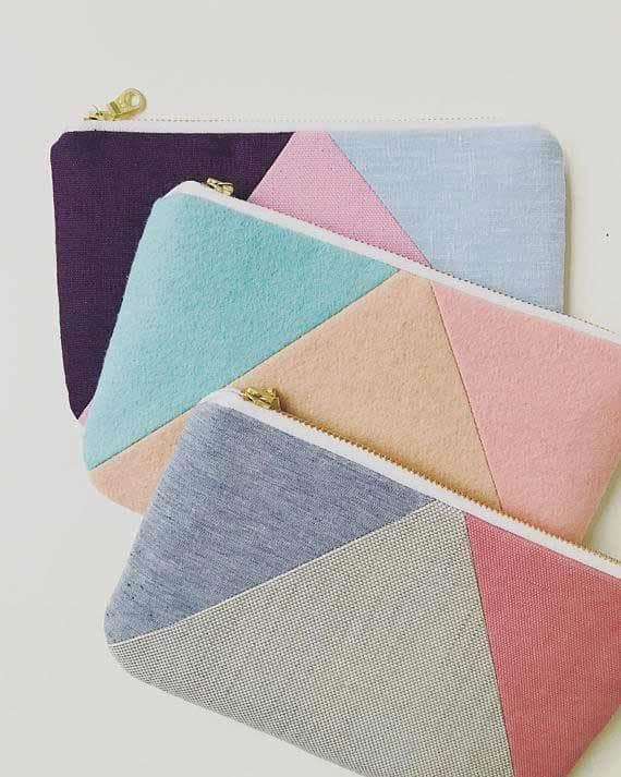 کیف لوازم آرایش نمدی فانتزی با طراحی رنگارنگ و جذاب