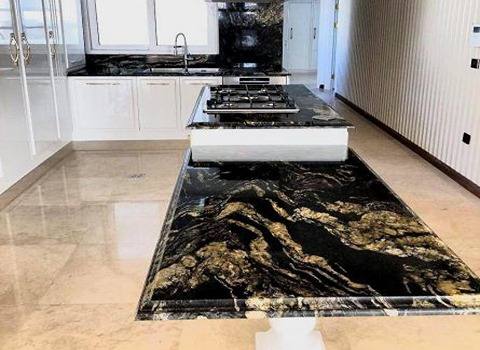 تصویر 2 از سنگ گرانیت طلایی درخشان برای فضا های عمومی