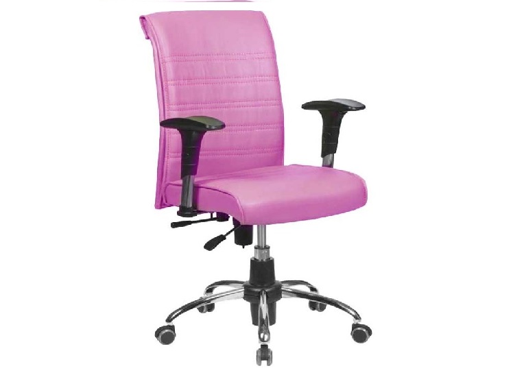 تصویر 4 از صندلی اداری صورتی قاب جمع‌ و جور با سطح نشیمن نرم