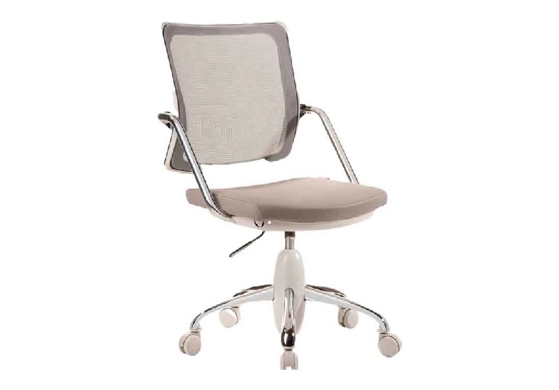 صندلی اداری مدرن پایه شبکه‌ ای با سطح نشیمن صیقلی