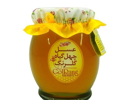 عسل چهل گیاه گلرنگ بسته‌ بندی با کیفیت و طعمی دلپذیر