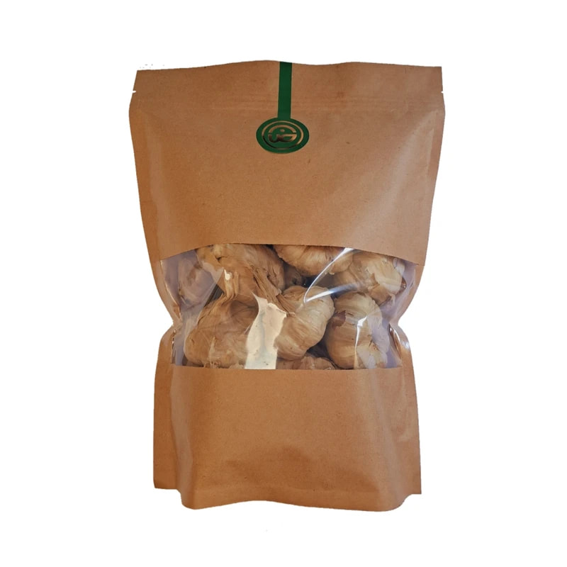 سیر سیاه پاکتی با فرآوری استاندارد و بهداشتی