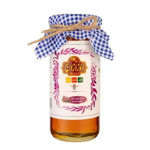 تصویر 3 از عسل چهل گیاه اورازان شیشه‌ ای با شهد طبیعی و طعم گیاهی متنوع