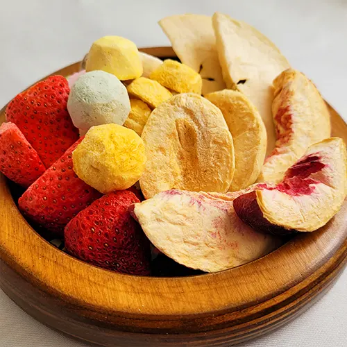 میکس میوه خشک پفکی تمیز و یک دست با کیفیت ثابت