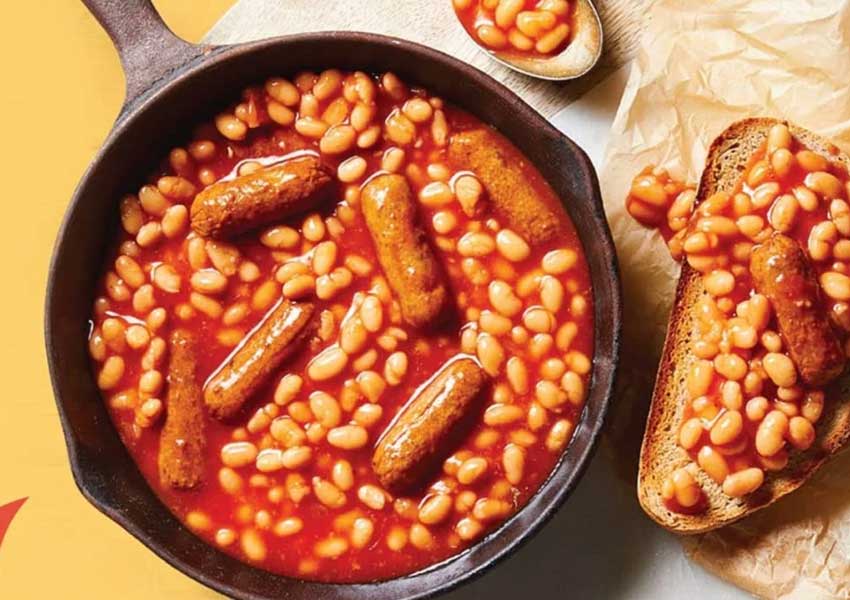 کنسرو لوبیا با سوسیس حاوی فیبر گیاهی