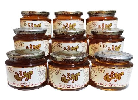 عسل چهل گیاه 900 گرمی آبشن ترکیبی خوش‌ عطر و طبیعی با طعمی چند لایه