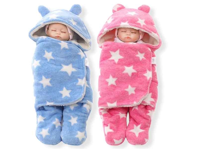 تصویر 2 از پتو حوله ای نوزاد بافت لطیف و ضد حساسیت