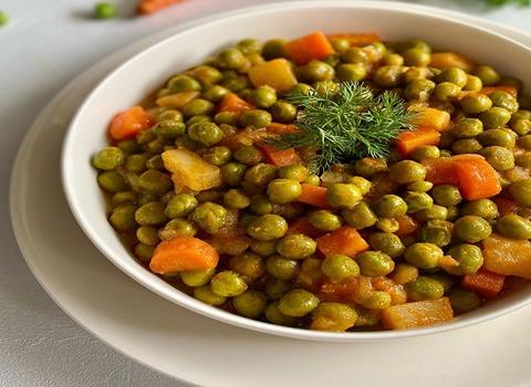 تصویر 1 از کنسرو نخود هویج اسلایس‌ شده آماده