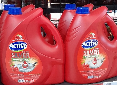 تصویر 4 از مایع ظرفشویی قرمز اکتیو معمولی با بسته‌ بندی حجیم