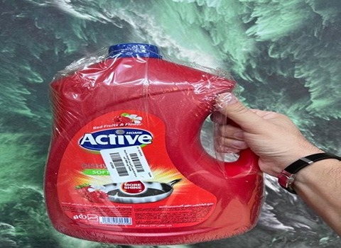 تصویر 3 از مایع ظرفشویی قرمز اکتیو معمولی با بسته‌ بندی حجیم