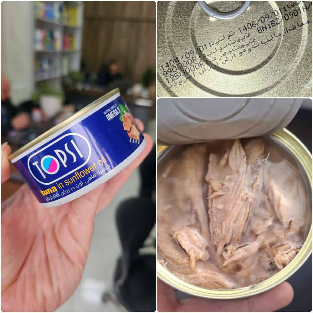 فروش عمده کنسرو تن ماهی تاپسی