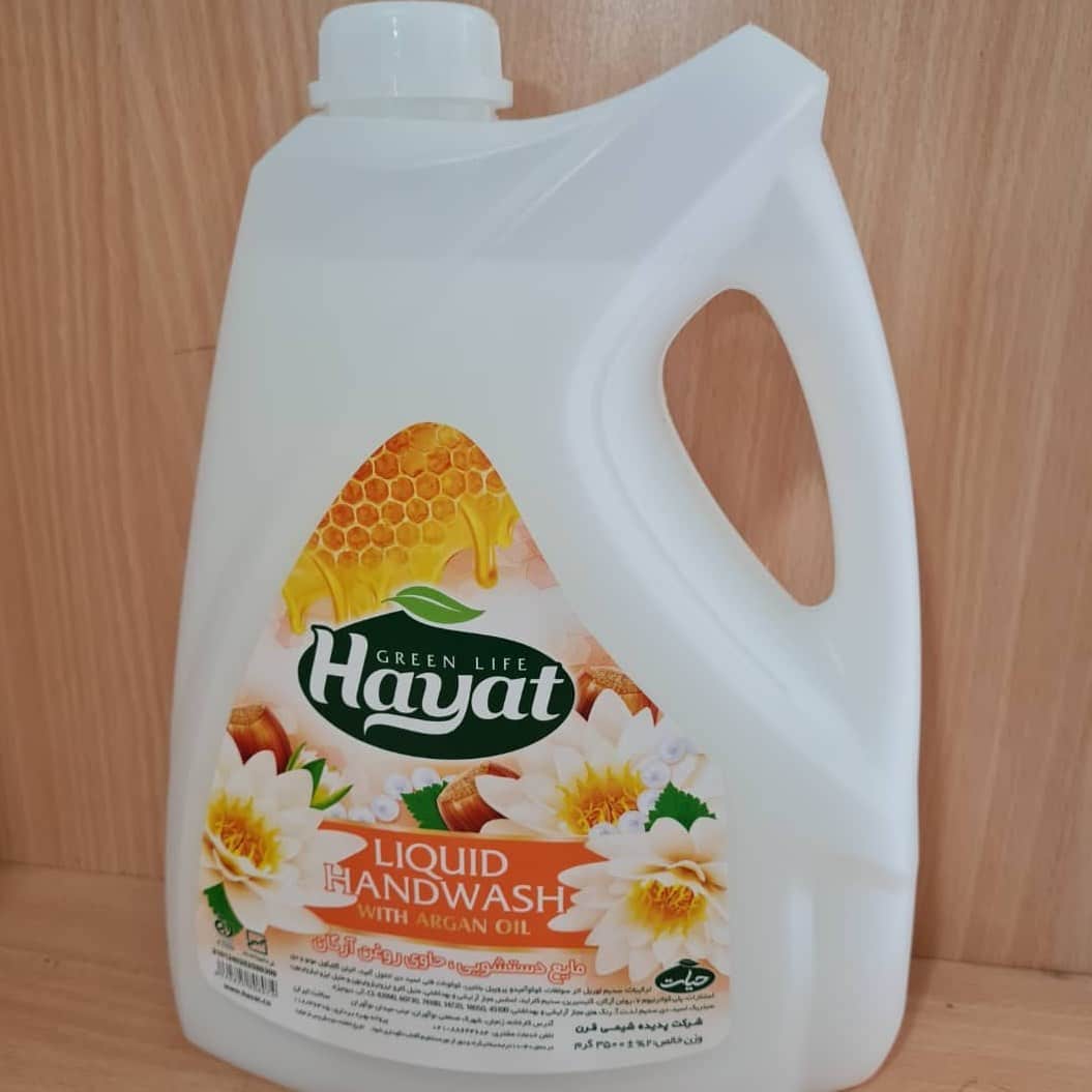 مایع ظرفشویی حیات با ساختار مایع شفاف