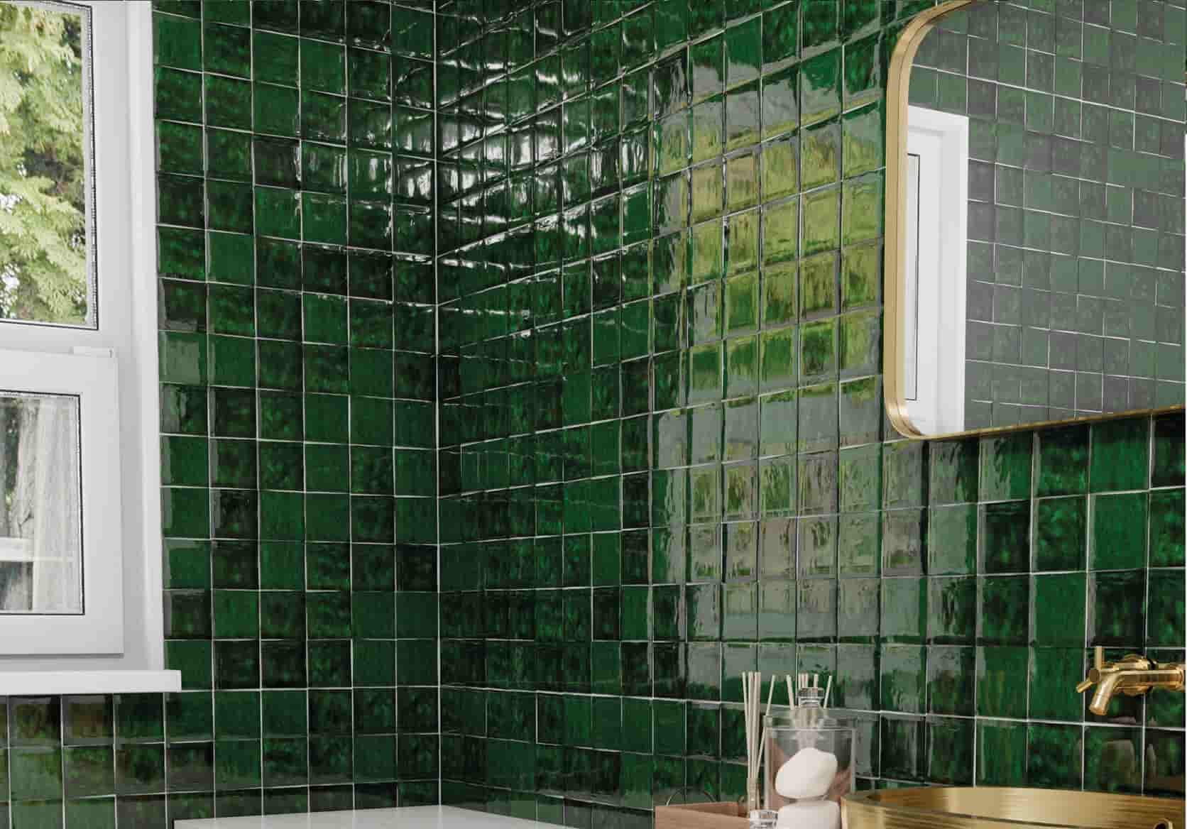 تصویر 1 از سرامیک پرسلان سبز رنگ جلوه‌ ای طبیعی و آرامش‌ بخش