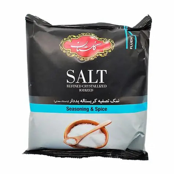 نمک تصفیه شده ید دار 1 کیلویی گلستان