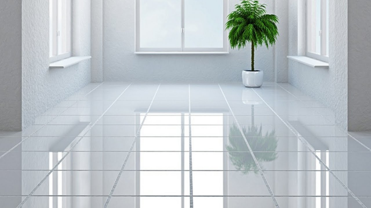 پرسلان سفید براق با سطح شفاف و جلوه لوکس