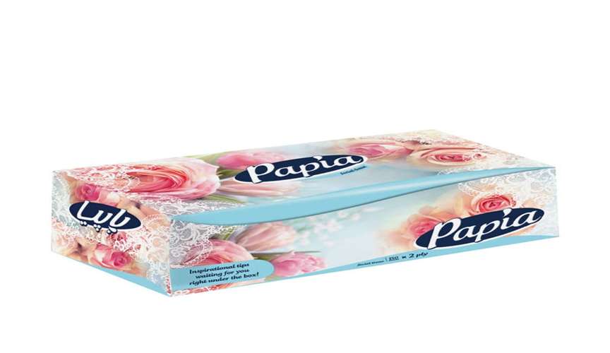 تصویر 4 از دستمال کاغذی پاپیا جعبه ای با قدرت جذب بالا
