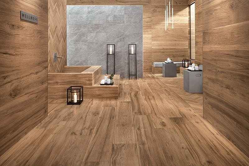 سرامیک پرسلان طرح چوب با بافت طبیعی و ظاهری گرم