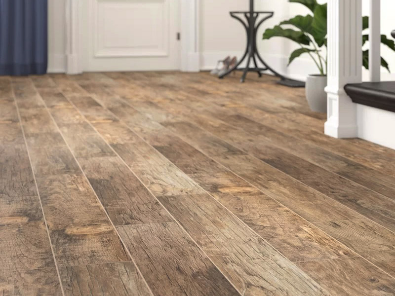 تصویر 4 از سرامیک پرسلان طرح چوب با بافت طبیعی و ظاهری گرم