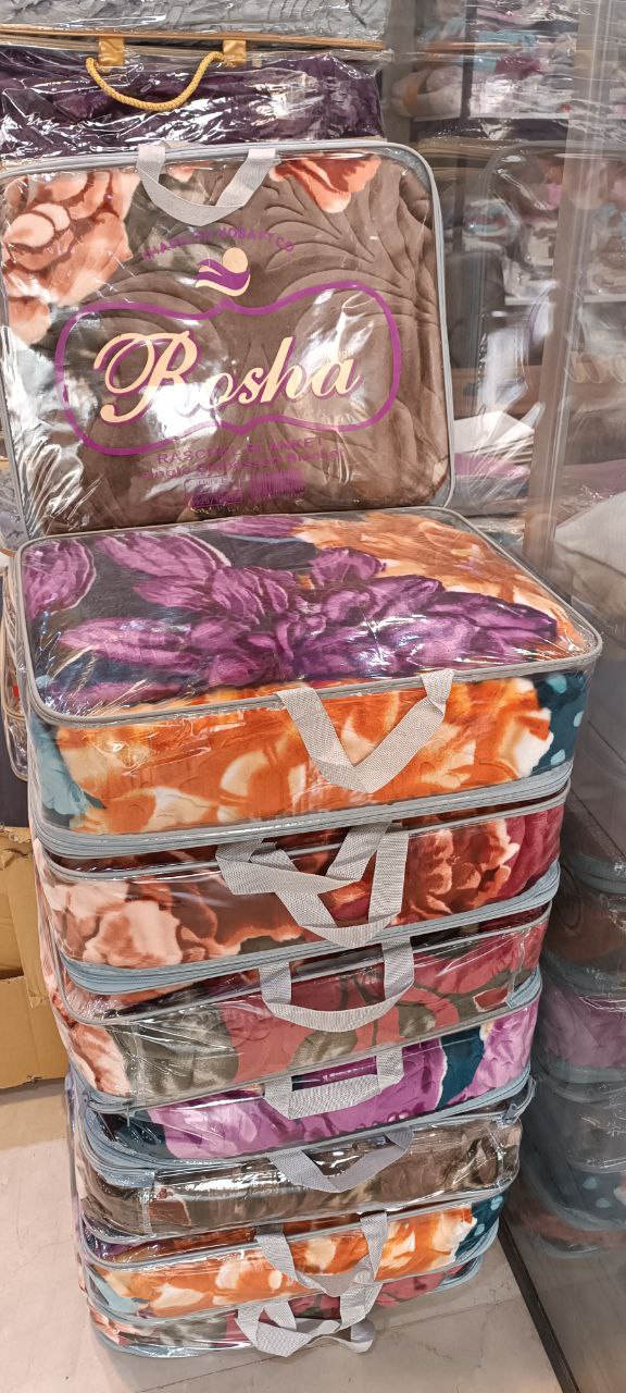 تصویر 1 از پخش عمده و قیمت مناسب پتو روشا گلدار