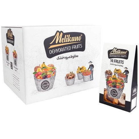میوه خشک مخلوط ملیکانو بسته‌ بندی مقاوم و قابل حمل
