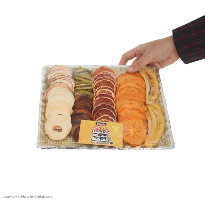 تصویر 3 از میوه خشک مخلوط رازیان 250 گرمی چیدمان منظم و استاندارد