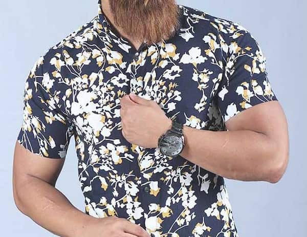تصویر 4 از پیراهن مردانه گل دار با طراحی خاص و دوخت حرفه ای