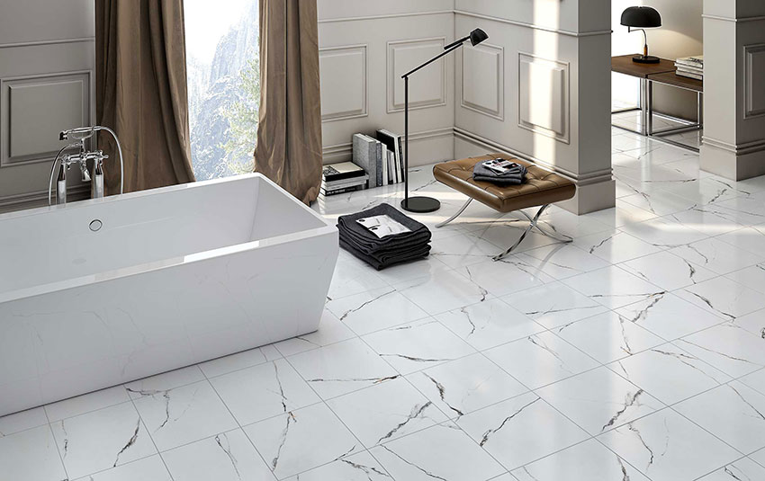 تصویر 3 از سرامیک پرسلان طرح سنگ مرمر مناسب محیط‌ های داخلی و پر جزئیات