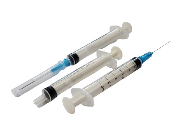 تصویر 3 از سرنگ پیستون آبی با کیفیت بالا برای مصرف کلینیکی