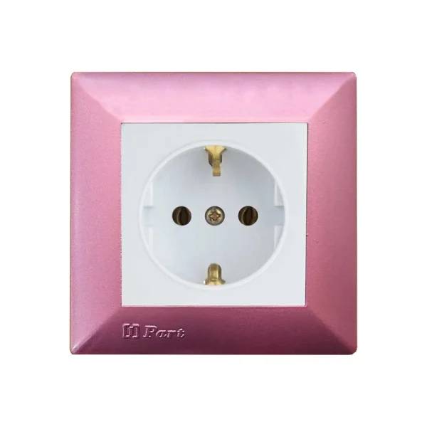 کلید و پریز صورتی با رنگی خیره کننده