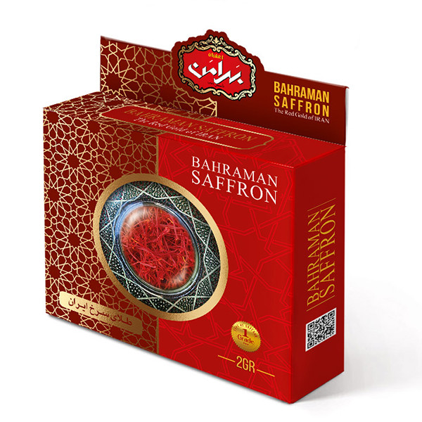 زعفران پاکتی بهرامن پوشال و دسته مناسب تهیه دمنوش ها