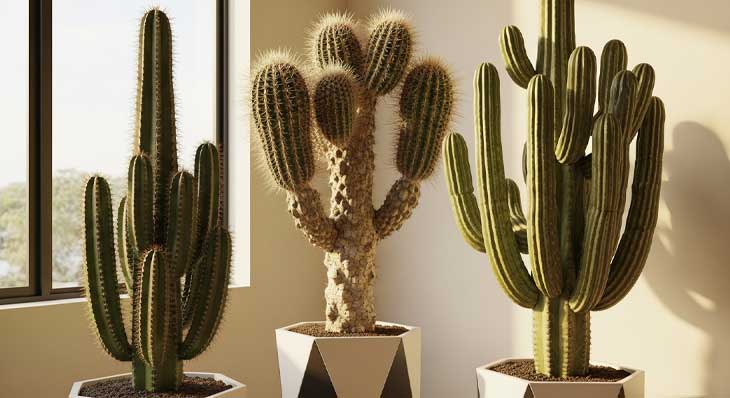 تصویر 4 از کاکتوس قد بلند در گلدان‌ های شیک و منحصر به فرد